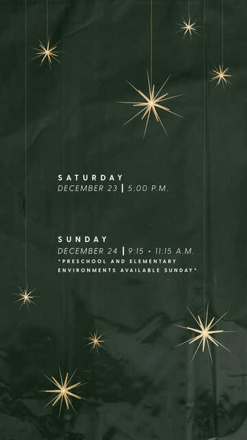 christmas eve service dates and times
