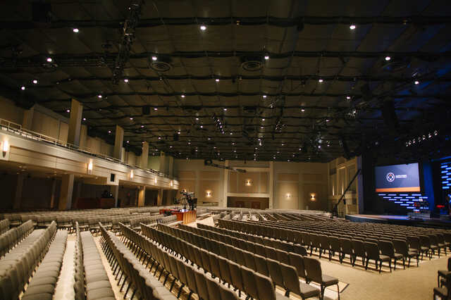 empty auditorium at north point community church