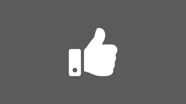 Icon of thumbs up, like